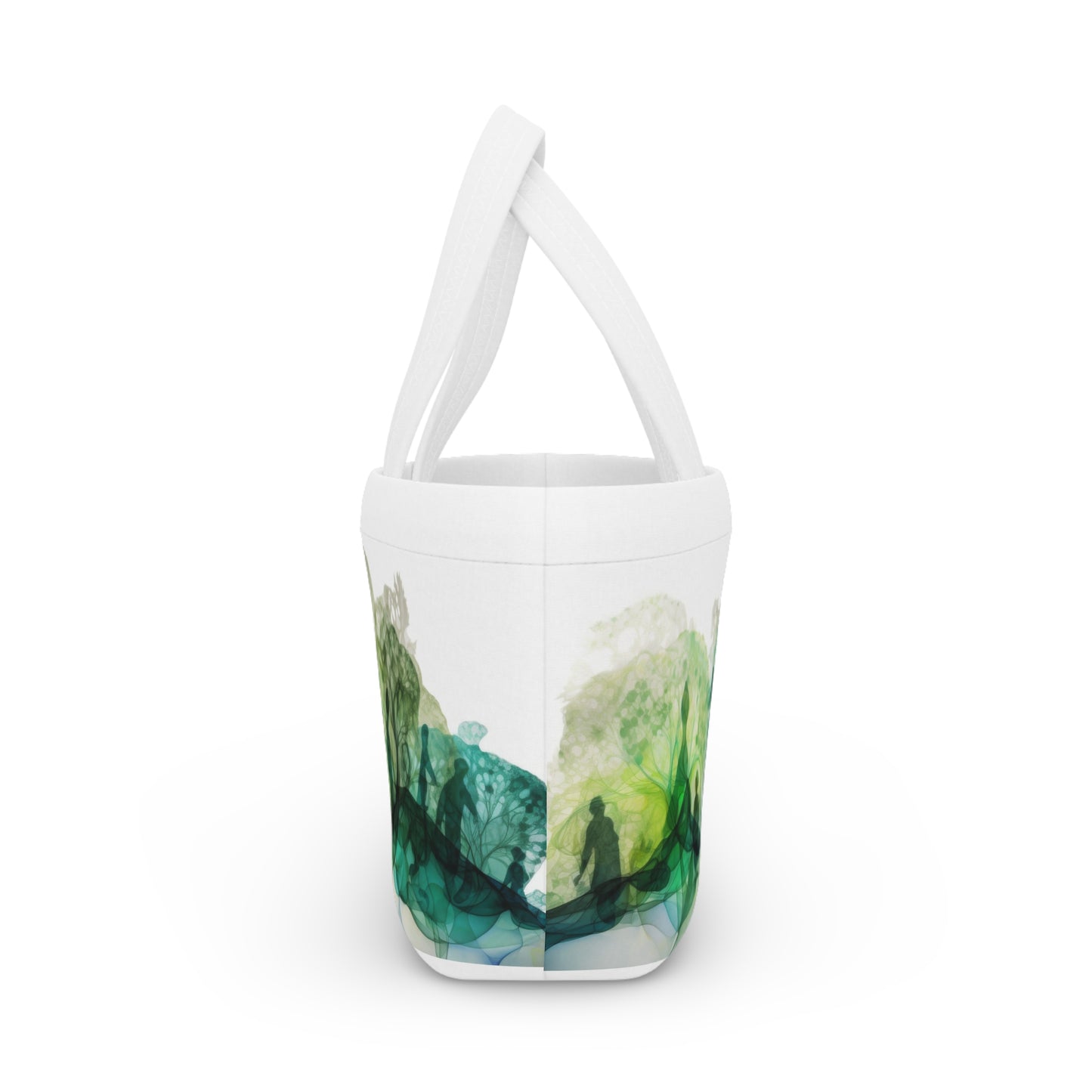 Women's Green Lunch Bag - Chic Forest Tote Unique Statement