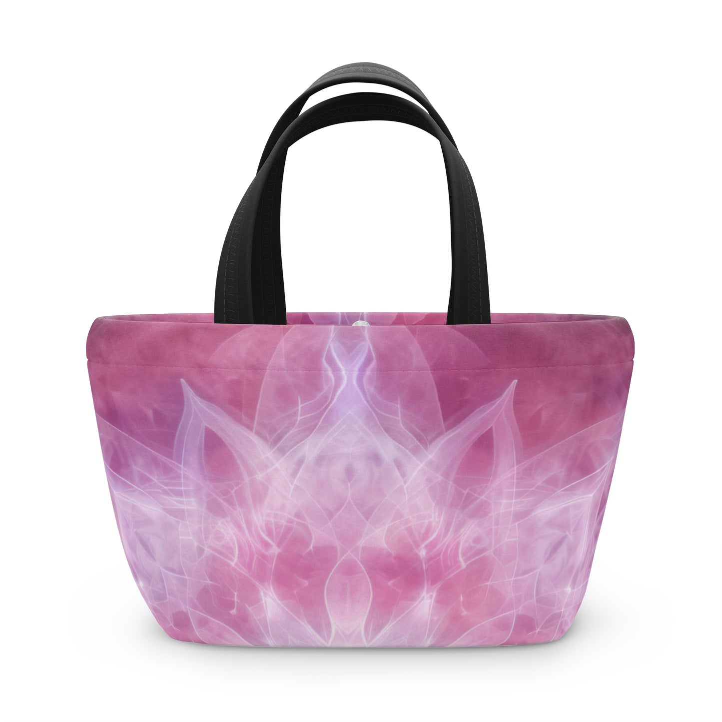 Women's Pink Mandala Lunch Bag - Chic Floral Lunch Bag Unique Statement