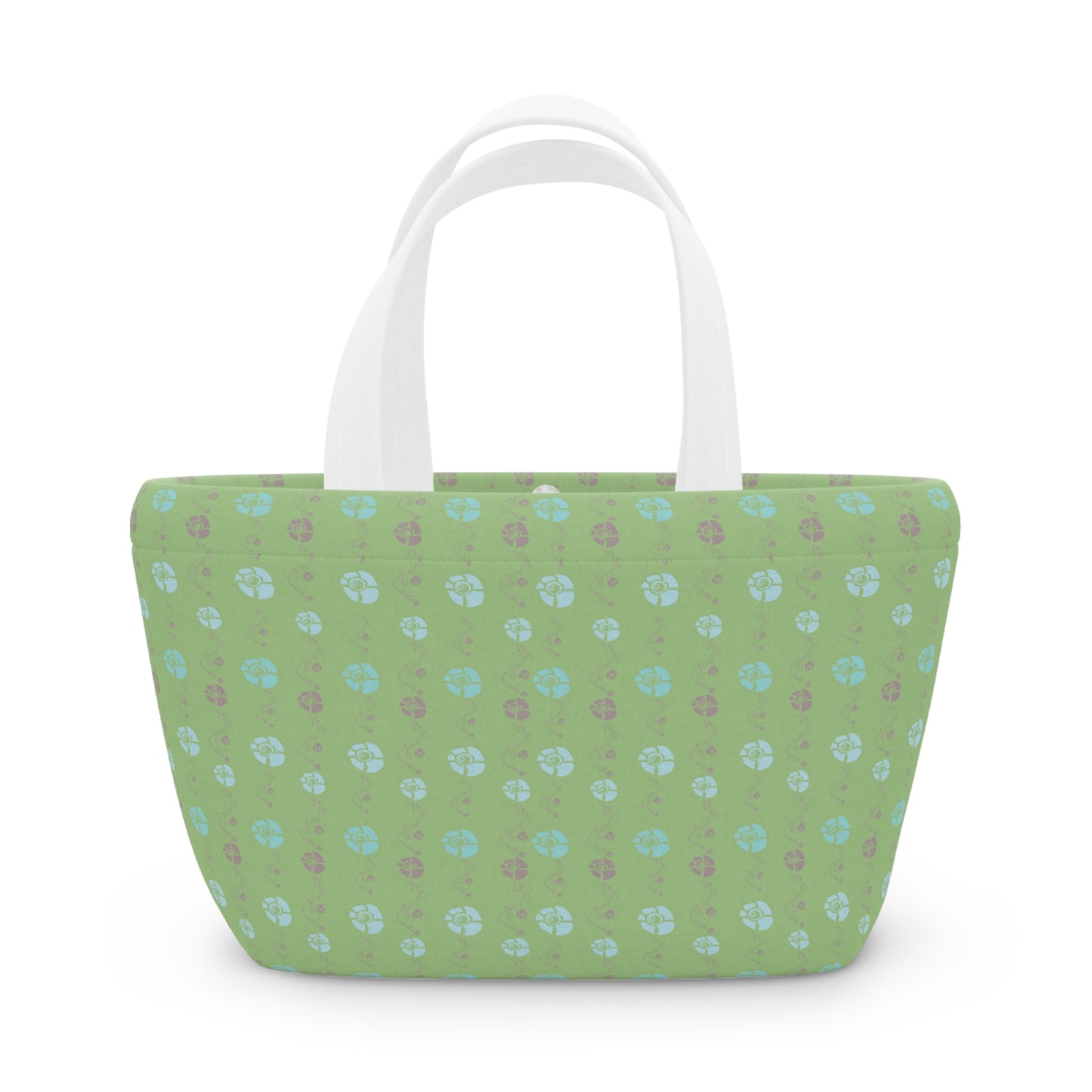 Moss Green Ladies Lunch Bag - Elegant and Minimalist Neoprene Insulated Purse Lunch Box
