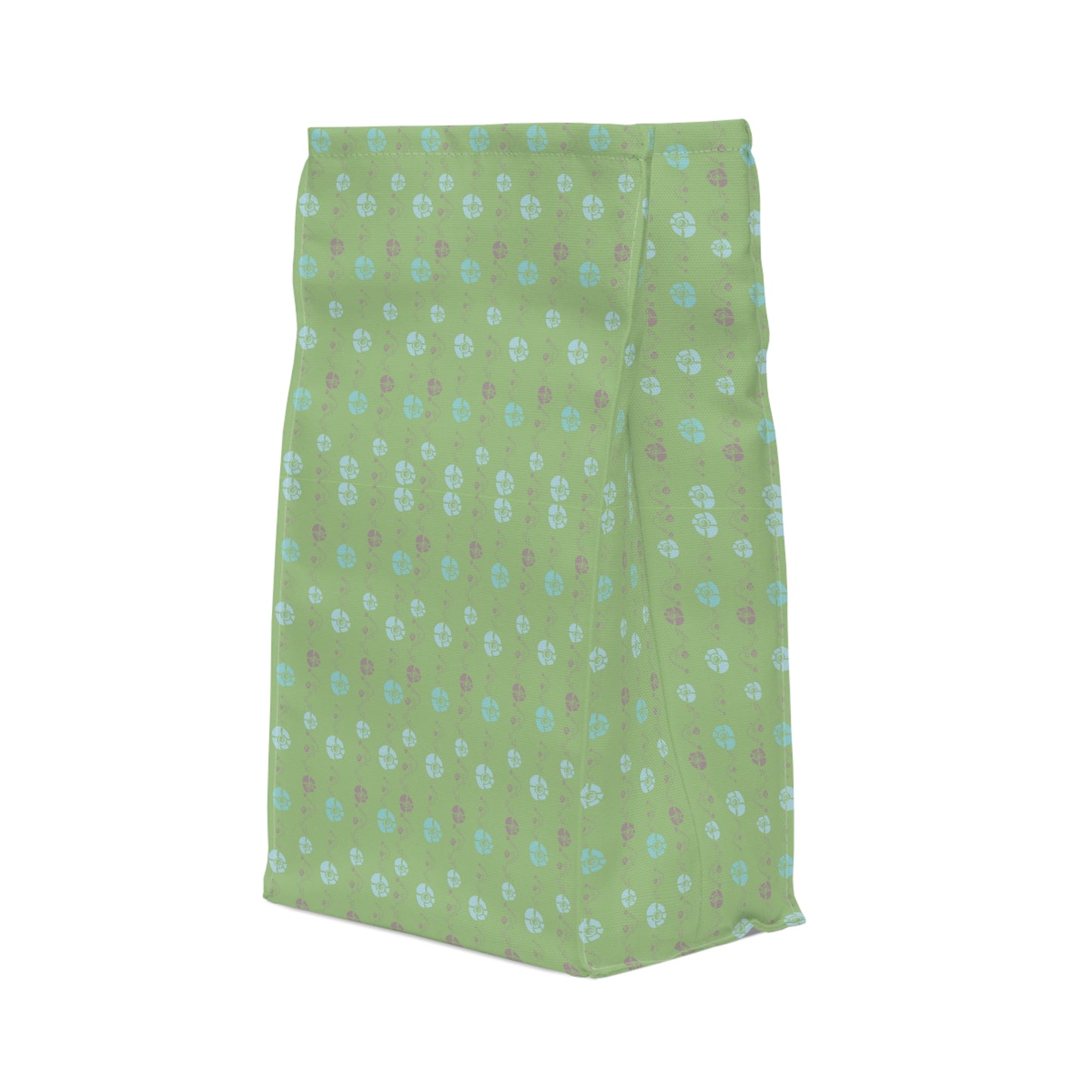 Moss Green Floral Lunch Bag