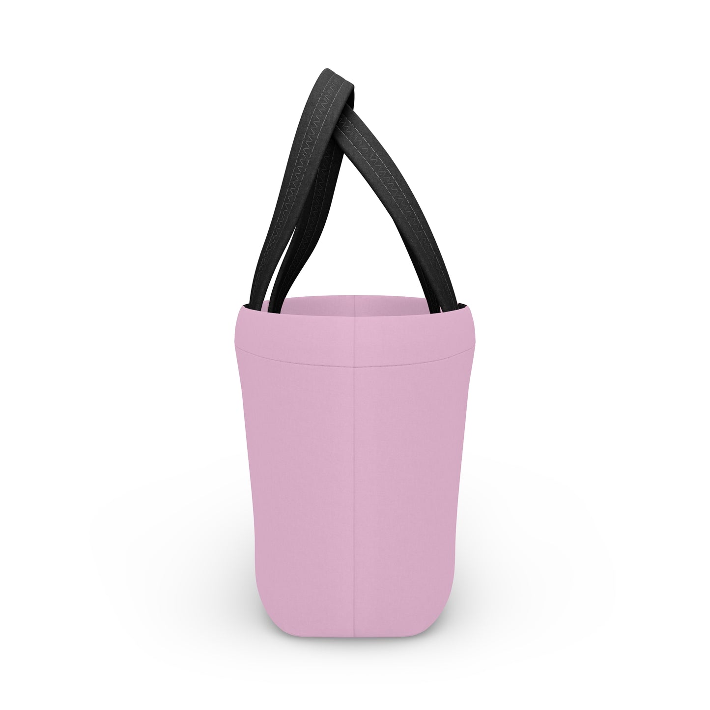 Women's Pink Lunch Bag - Chic Black Stripe Lunch Bag Unique Statement