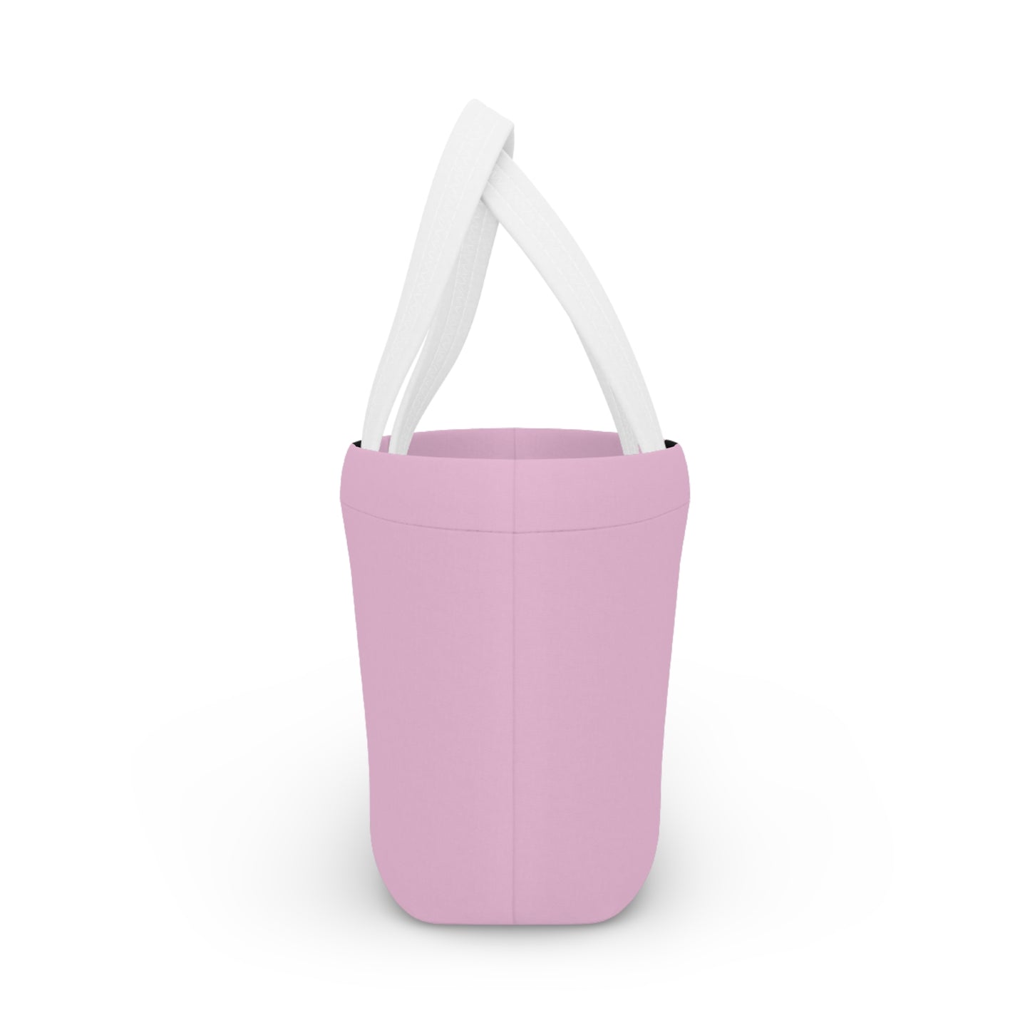Women's Pink Lunch Bag - Chic Black Stripe Lunch Bag Unique Statement