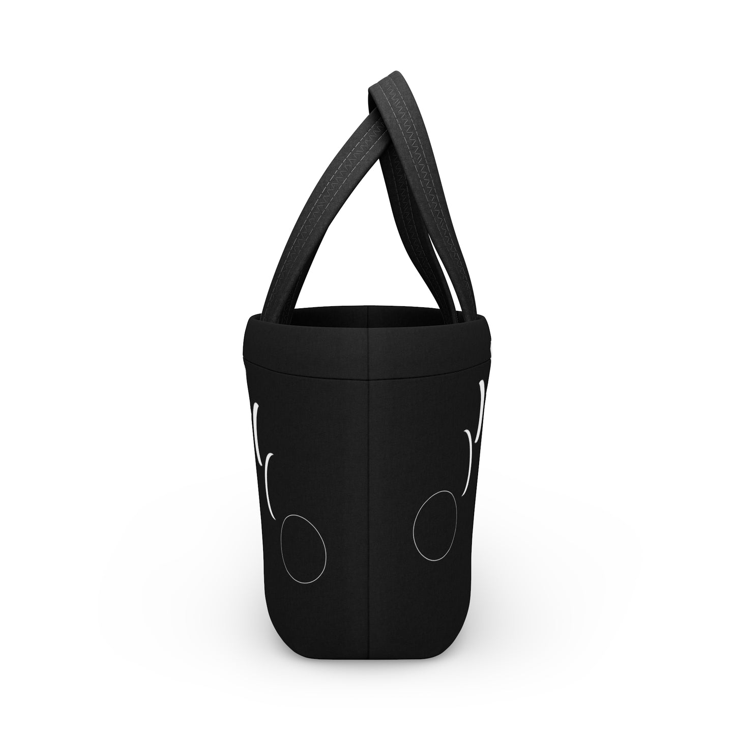 Phases of the Moon Ladies Lunch Bag - Elegant and Minimalist Neoprene Insulated Purse Lunch Box