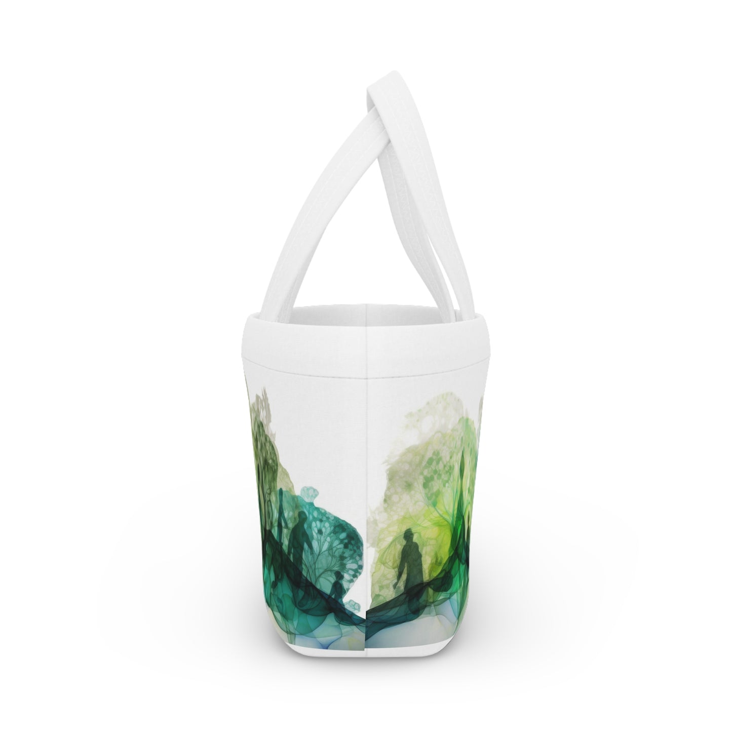 Women's Green Lunch Bag - Chic Forest Tote Unique Statement