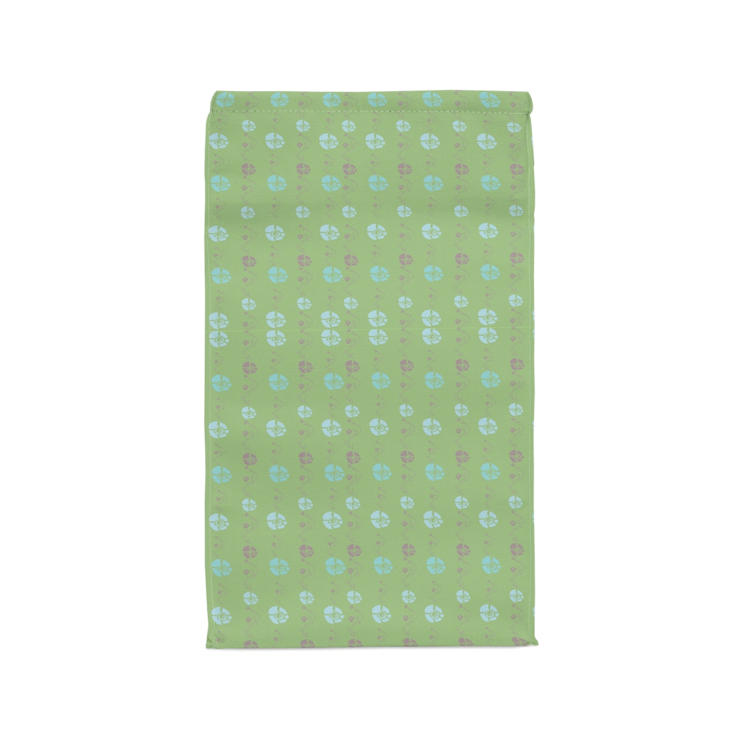 Moss Green Floral Lunch Bag