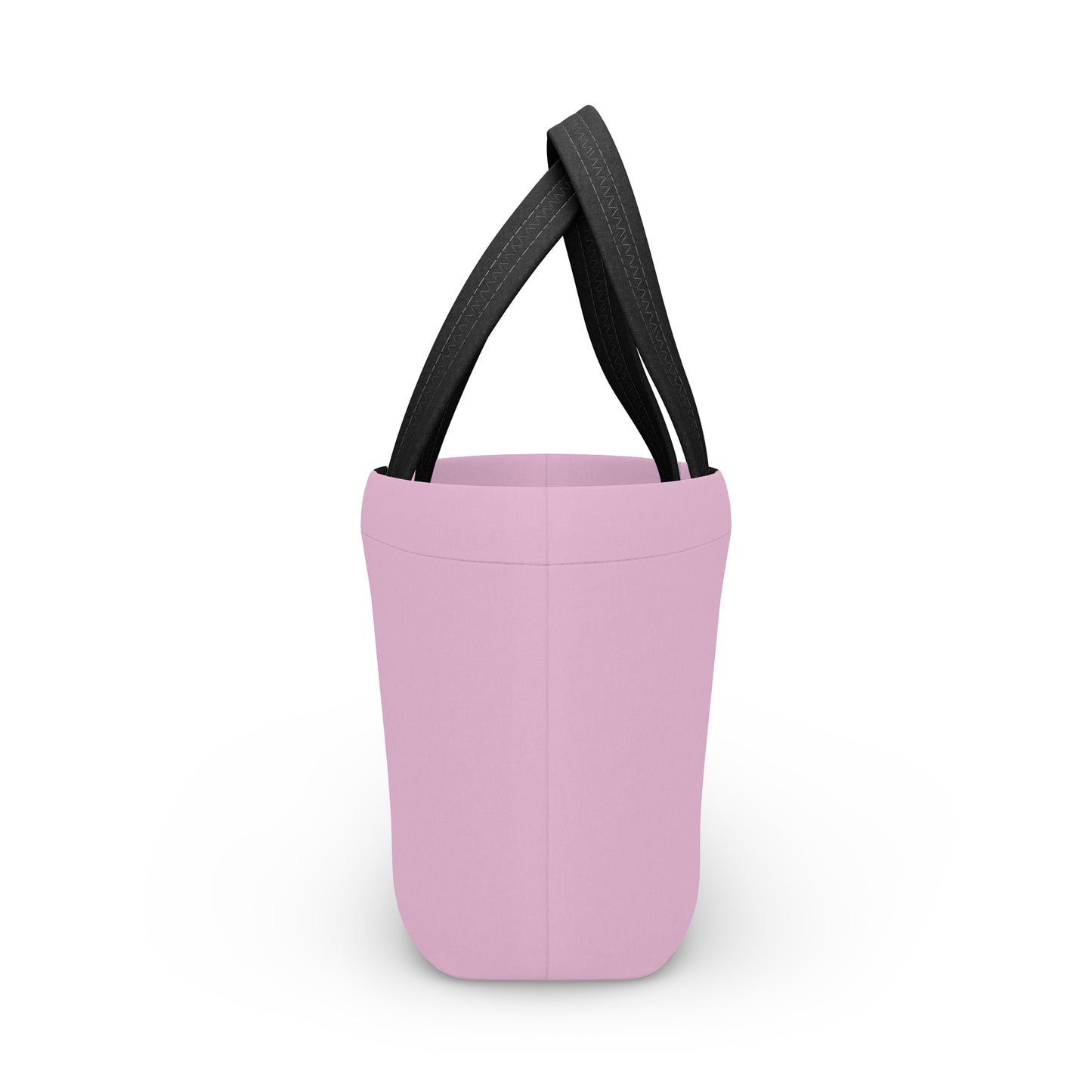Women's Pink Lunch Bag - Chic Black Stripe Lunch Bag Unique Statement