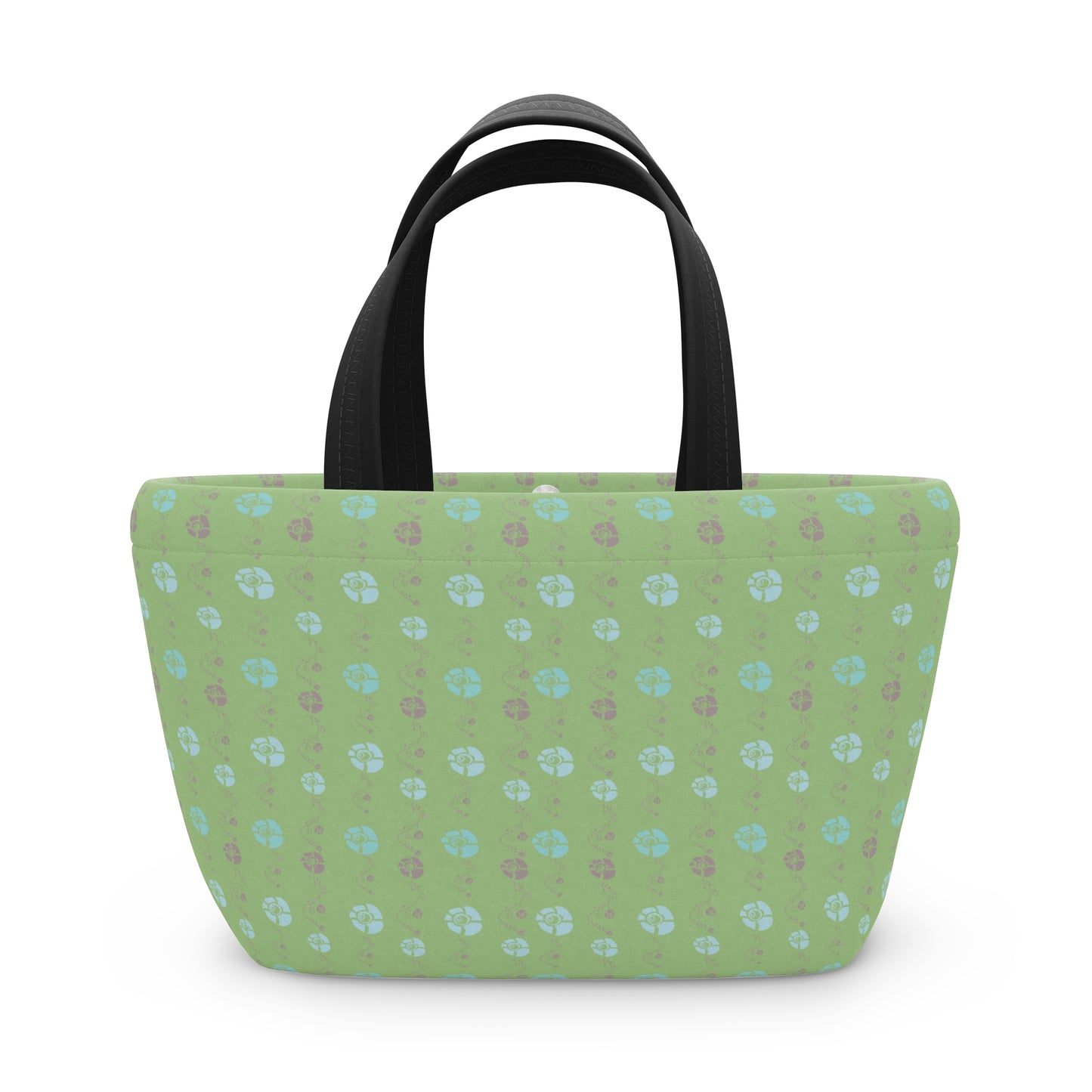 Moss Green Ladies Lunch Bag - Elegant and Minimalist Neoprene Insulated Purse Lunch Box