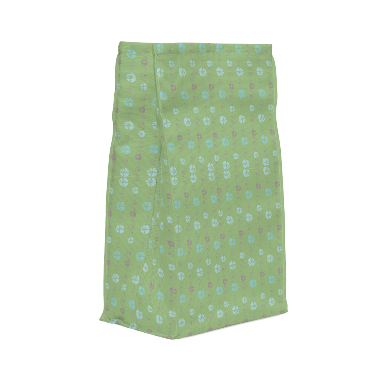 Moss Green Floral Lunch Bag