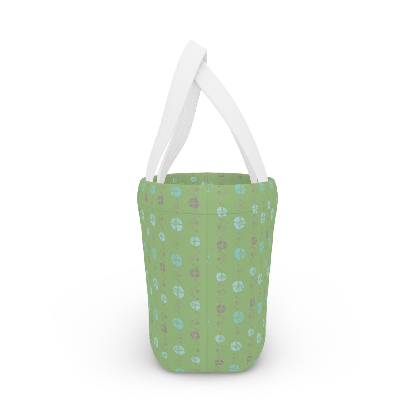 Moss Green Ladies Lunch Bag - Elegant and Minimalist Neoprene Insulated Purse Lunch Box
