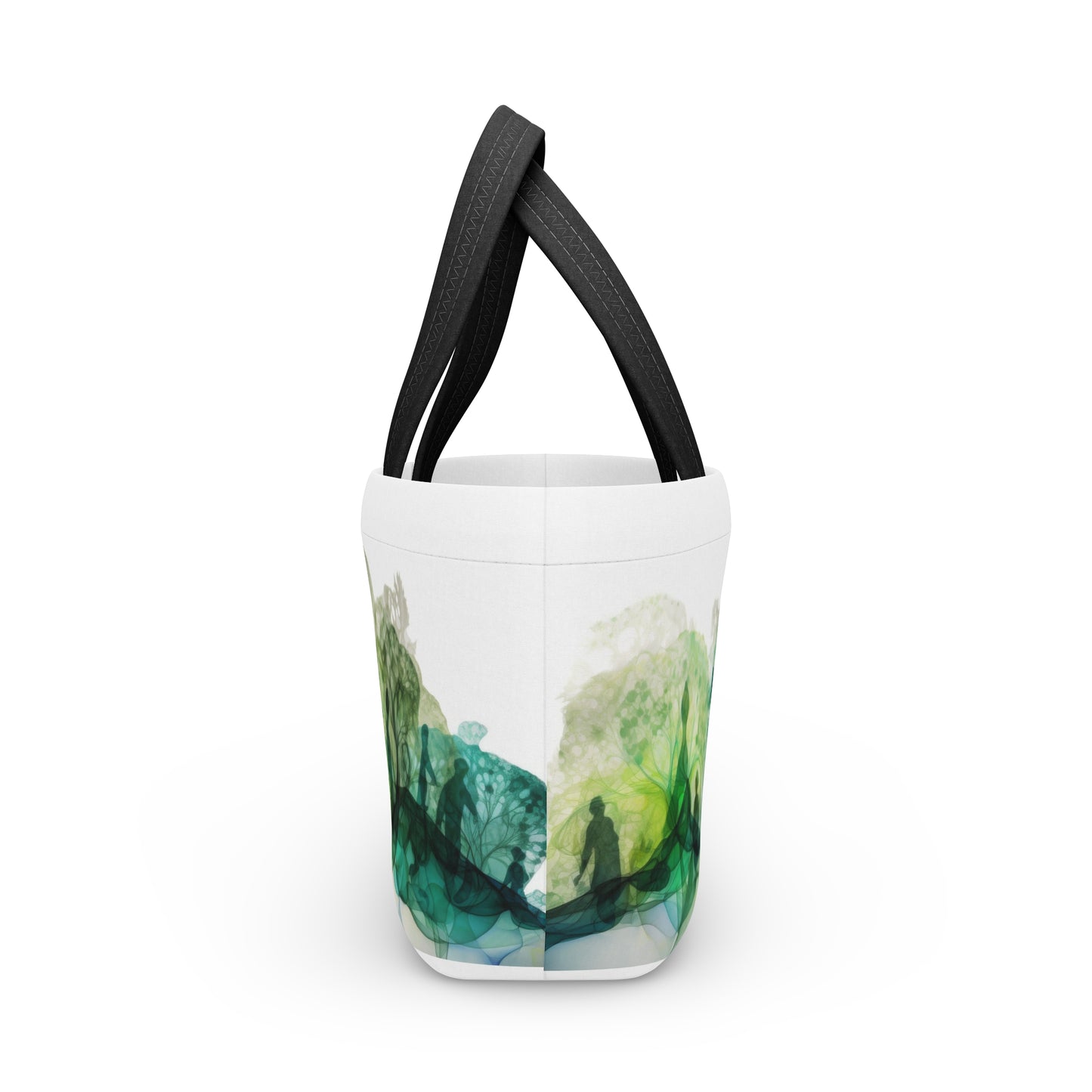 Women's Green Lunch Bag - Chic Forest Tote Unique Statement
