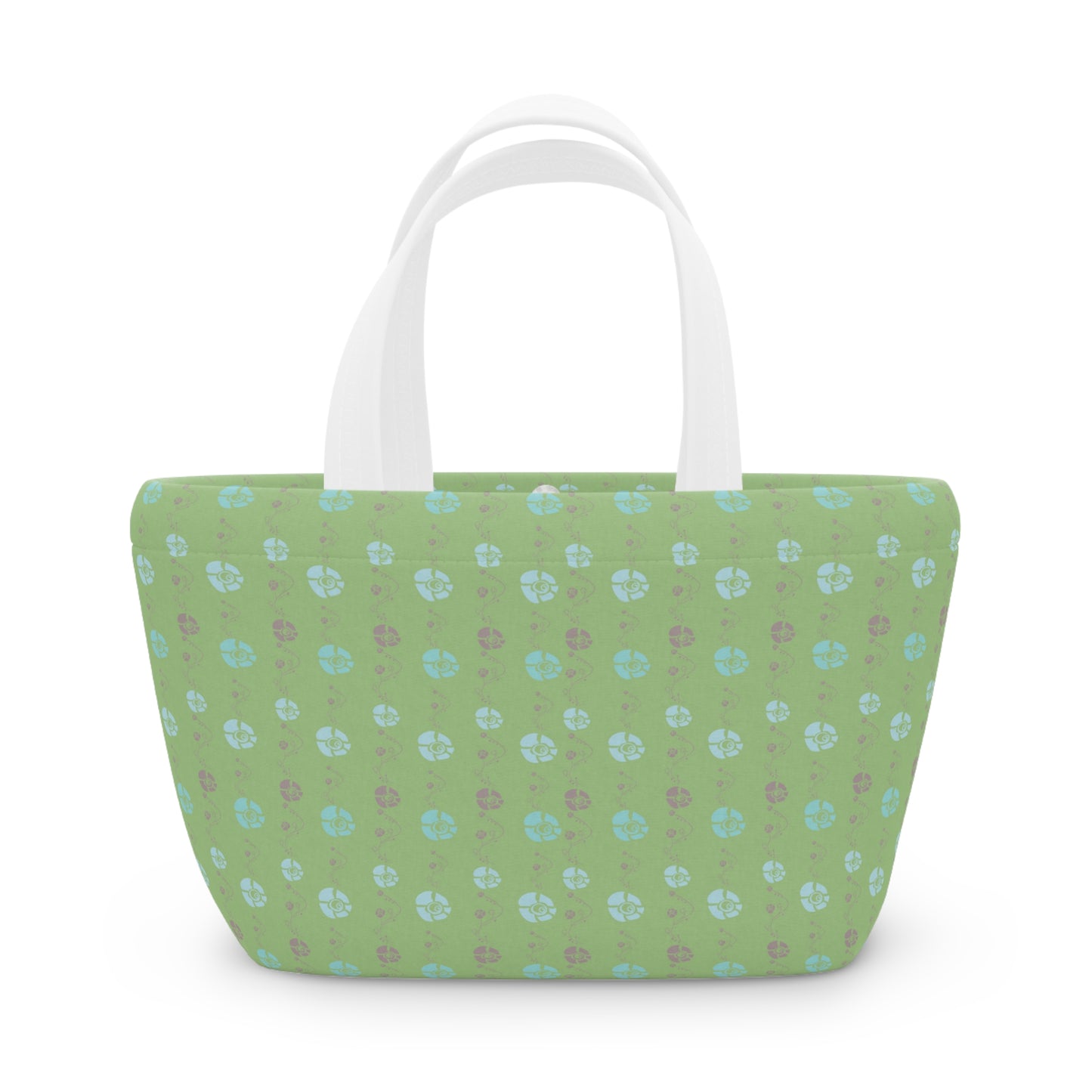 Moss Green Ladies Lunch Bag - Elegant and Minimalist Neoprene Insulated Purse Lunch Box