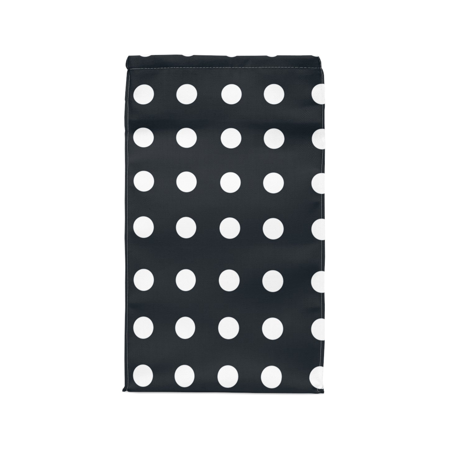 Black and White Polka Dotted Lunch Bag